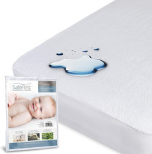 Waterproof Crib Size Mattress Protector - Fitted with Stretchable Pockets - Mach