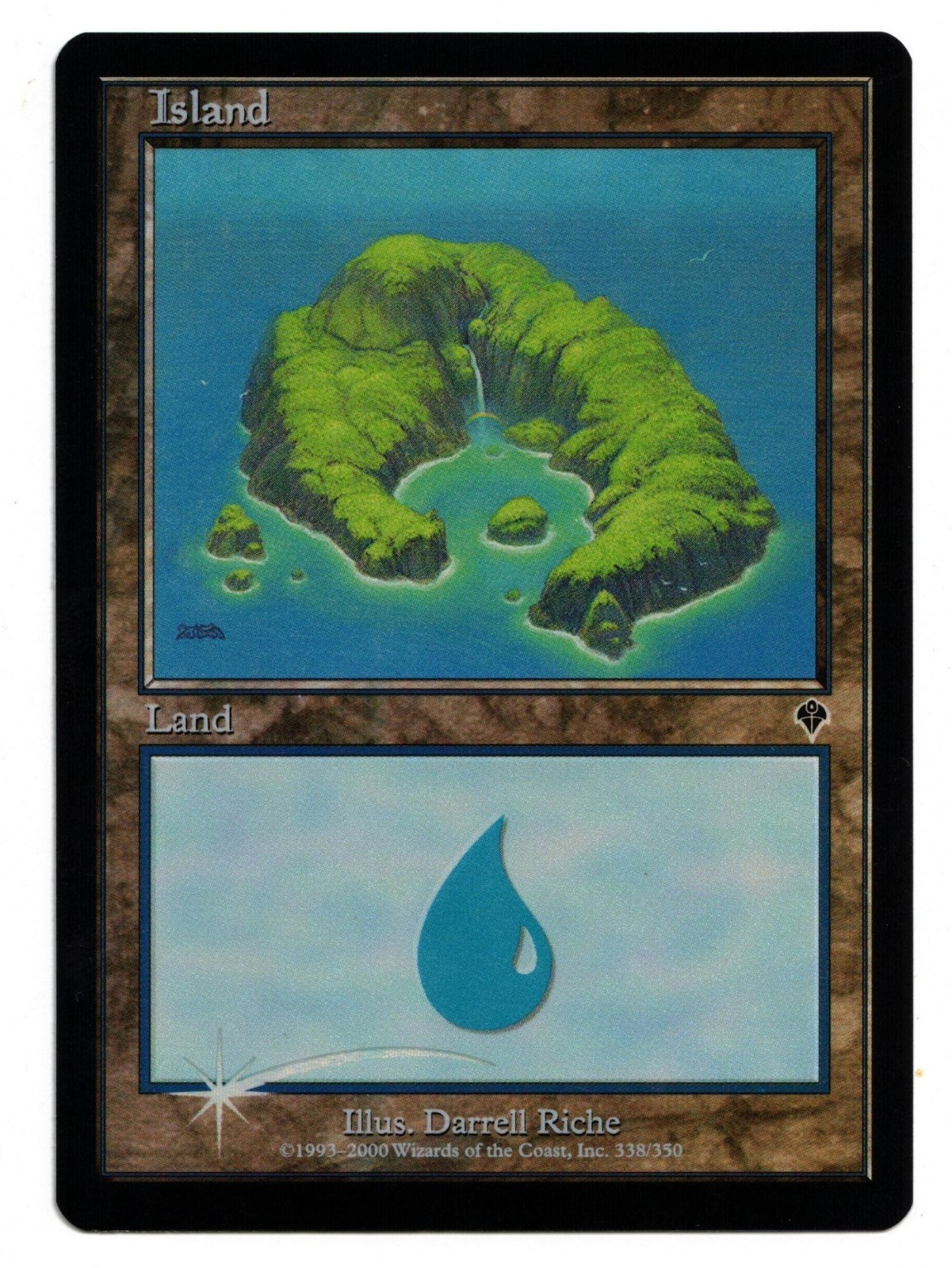 Magic the Gathering MTG Card: Island FOIL 338/350 Invasion! NM