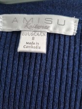 Strickjacke dunkelblau Amisu Größe S