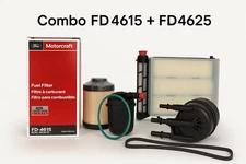 Combo FD4615 & FD4625 Motorcraft Diesel Fuel Filters for Ford 6.7L