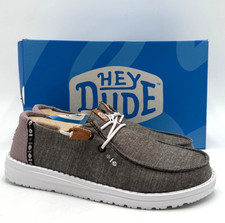 Hey Dude WENDY CHAMBRAY BOHO Women's NEW Casual Loafer Black Multiple Sizes