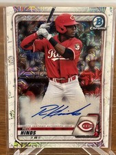 2020 RECE HINDS BOWMAN CHROME MEGA BOX MOJO REFRACTOR AUTO AUTOGRAPH #BMA-RH