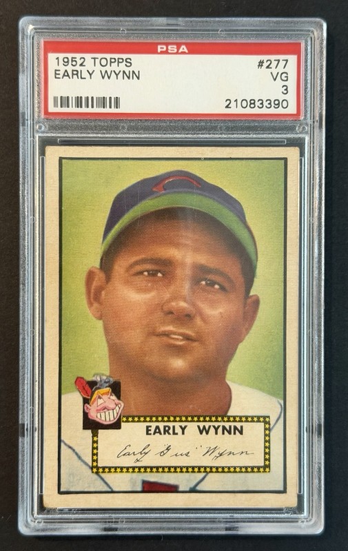 Early Wynn 1952 Topps #277 PSA 3
