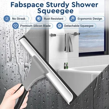 All-Purpose Silicone Shower Squeegee for Glass, Window, Door, Mirror, Car Win...