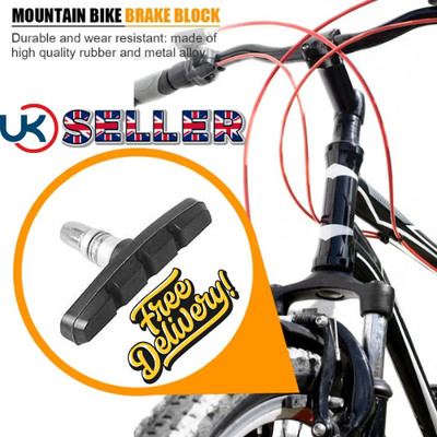 2 Paar V Bremsklötze Fahrrad Bike MTB Blöcke Beläge Schuhe Mountain 70mm