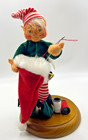 2002 Sewing Annalee Elf on Wooden Stand — photo 1