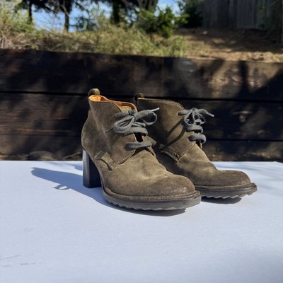 Alberto Fermani Brown Suede Lace Up Booties Size 35 1/2 (W5.5)