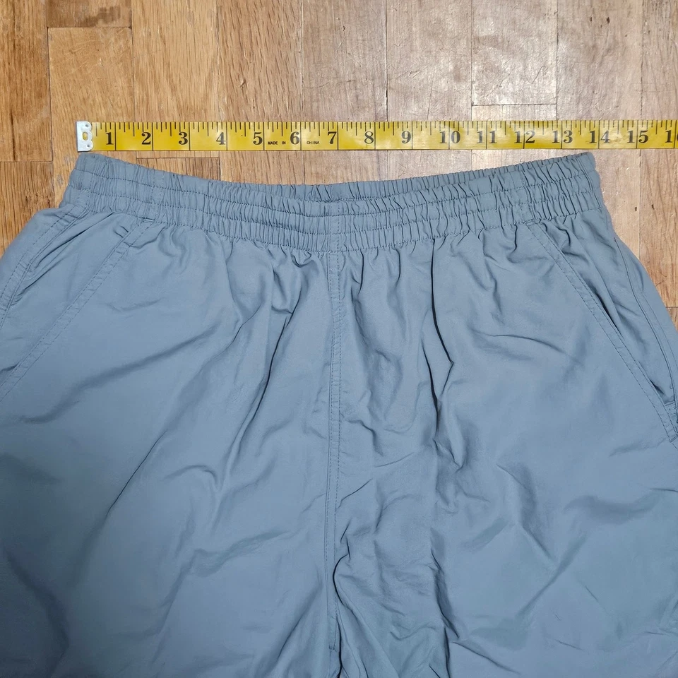 St John’s Bay Swim Trunks Mens Med Gray Nylon Mesh Lined Elastic Waist Vacation - Image 4 of 4