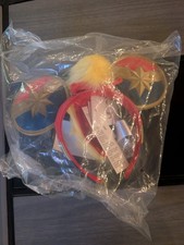NWT Disney Parks Captain Marvel Minnie Mouse Ears Headband Marvel Superhero OSFM