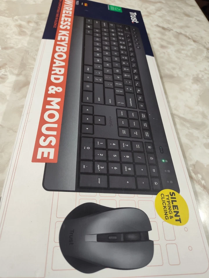 *NEW! Open box Trust Trezo Wireless Keyboard & Mouse Combo - Batteries included - Image 3 of 4