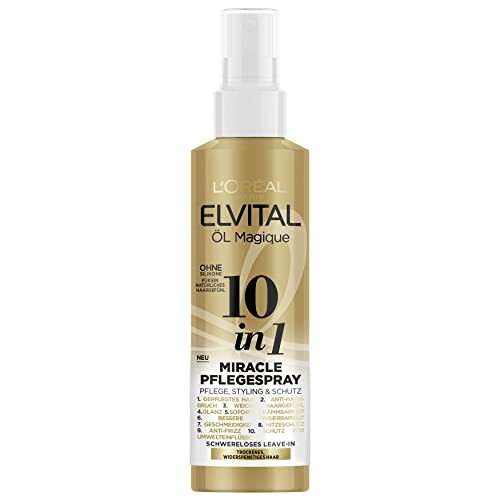 Huile Magique 10 en 1 Elvital spray multi-bénéfices thermoprotecteur anti-frisottis 150ml