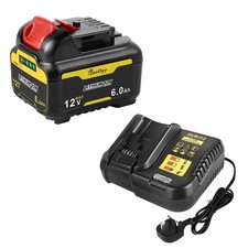 10.8V 12V 6.0Ah Battery Charger for Dewalt DCB120 DCB121 DCB123 DCB125 DCB127