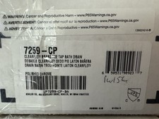 Kohler K-7259-CP Clearflo 1-1/2" Toe Tap Tub Drain Kit Overflow Polished Chrome