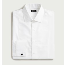 J. Crew Men's Ludlow Premium Fine Cotton Tuxedo Shirt Ivory Men's Size M NWT