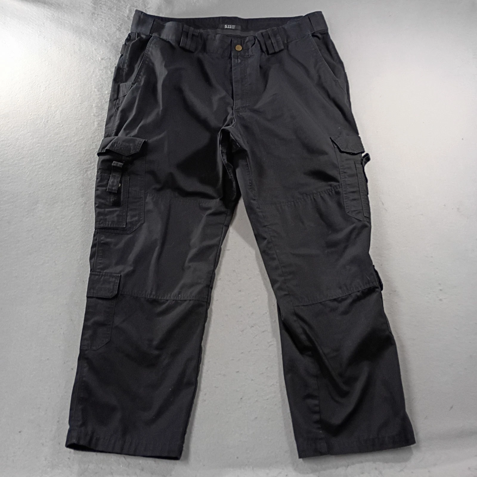 5.11 Tactical Cargo Pants Mens Ripstop Workwear Utility Outdoor Black Size 44x30