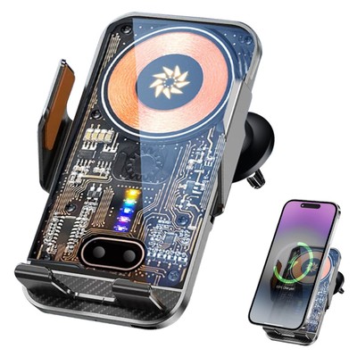 Wireless Fast Charging Car Charger Mount Holder Stand Smart Sensor for CellPhone