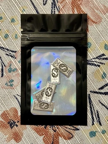 Fine Silver 99.9% 5 Grams Lot of 5, 1 Gram Bars FREE SHIP