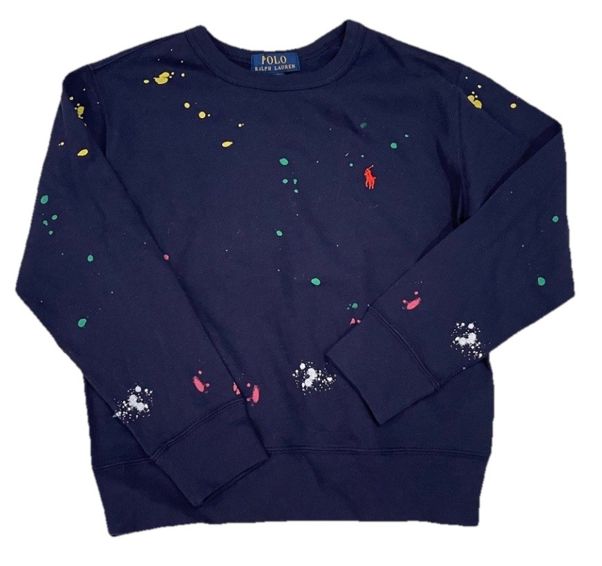 Polo Ralph Lauren ペイントスプラッタースウェット Sサイズ Polo Ralph Lauren Paint Splatter Sweatshirt Kids Boys Size