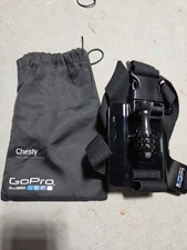 GoPro Chesty Adjustable Nylon Chest Strap Mount Harness Black w/ Storage Bag