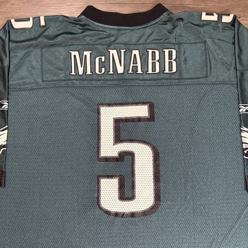 Authentic On Field Philadelphia Eagles Donavan McNabb Jersey #5 Reebok Size 4XL - Picture 7 of 22