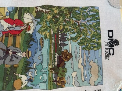 DMC Dimanche Apres-Midi Needlepoint Canvas V07-100 Multicolor Single Sheet
