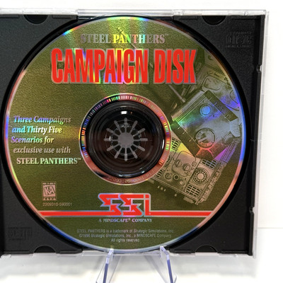 Steel Panthers Campaign Disk PC CD-ROM SSI Expansion 3 Campaigns 35 Scenarios