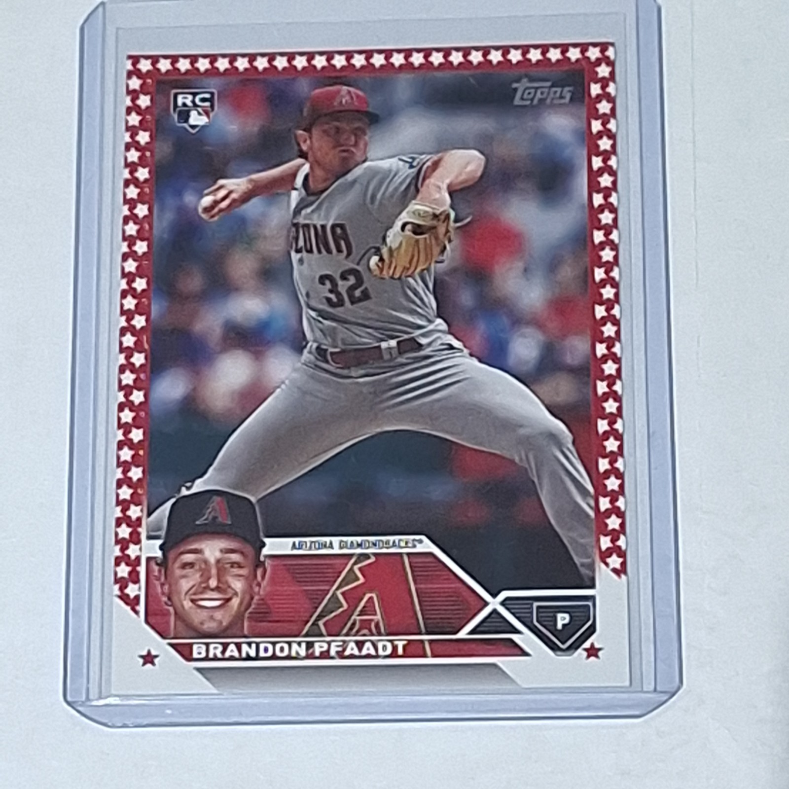 2023 Topps Update Series - Brandon Pfaadt #US6 Independence Day /76 (RC)