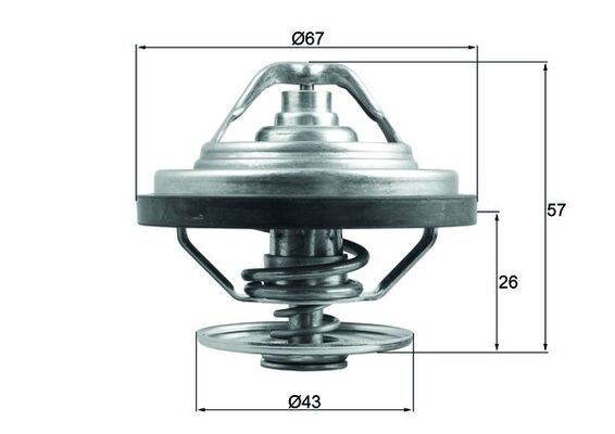 Mahle Thermostat, KüHlmittel TX 158 87-image