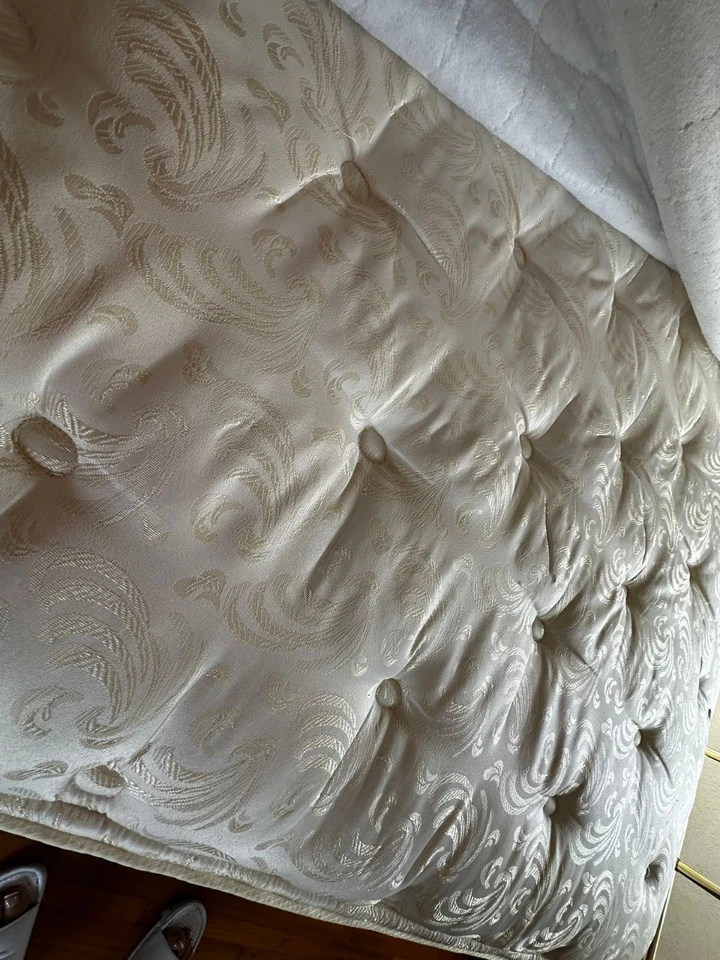 SERTA QUEEN SIZE Extra Meridian Matress With Box Spring Supports - Image 4 of 4