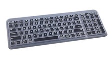 Silicone Keyboard Cover Skin Compatible for Logitech K250 for K250 Black