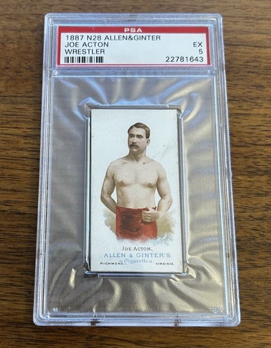 1887 N28 Allen & Ginter #1 Joe Acton — PSA 5