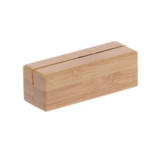 Cal-Mil Bamboo Wood Sign Holder - 2 1/4" L x 3/4" W x 3/4"H