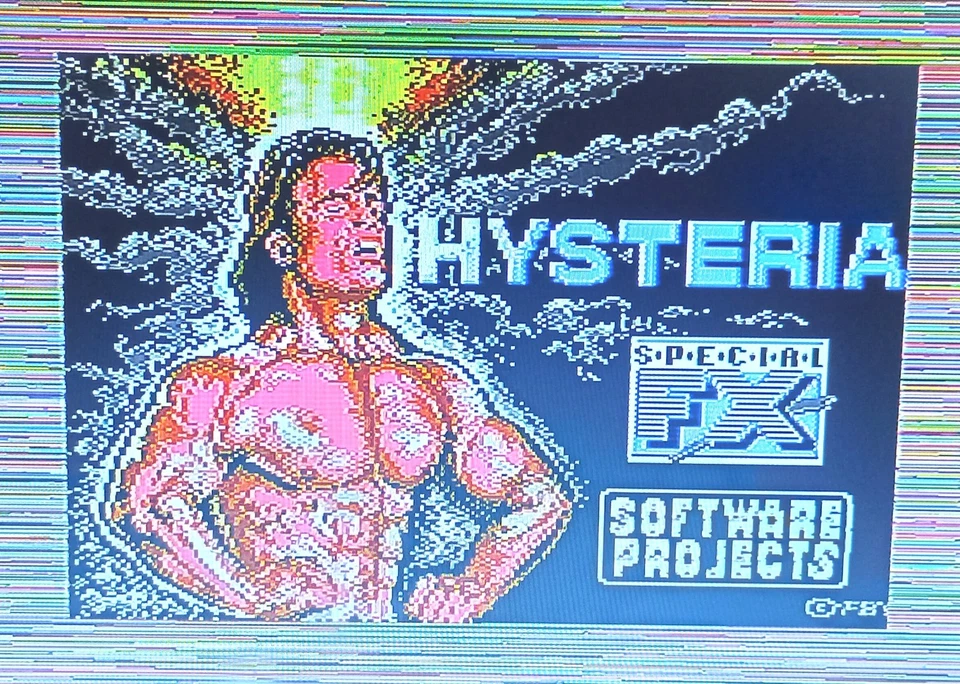 HYSTERIA - RARE Alternative version - Commodore 64 C64 C128 - TESTED See photos - Image 2 of 4