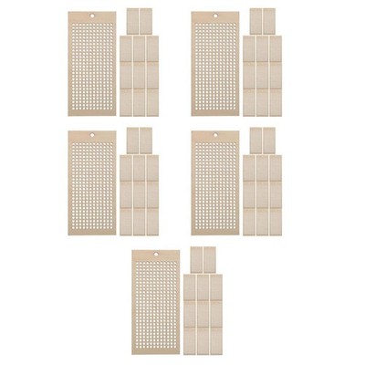 5 Pack Kreuzstichrahmen -gravurzubehör Kreuzstichzubehör Mini Stickrahmen