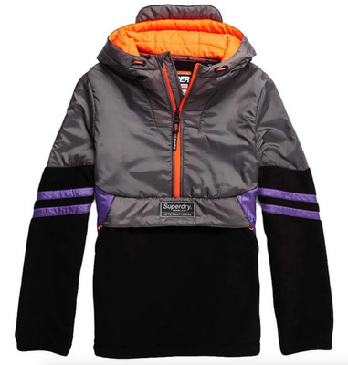 Superdry Fuji Spliced Windbreaker Jacket Hooded Polar International BNWT M