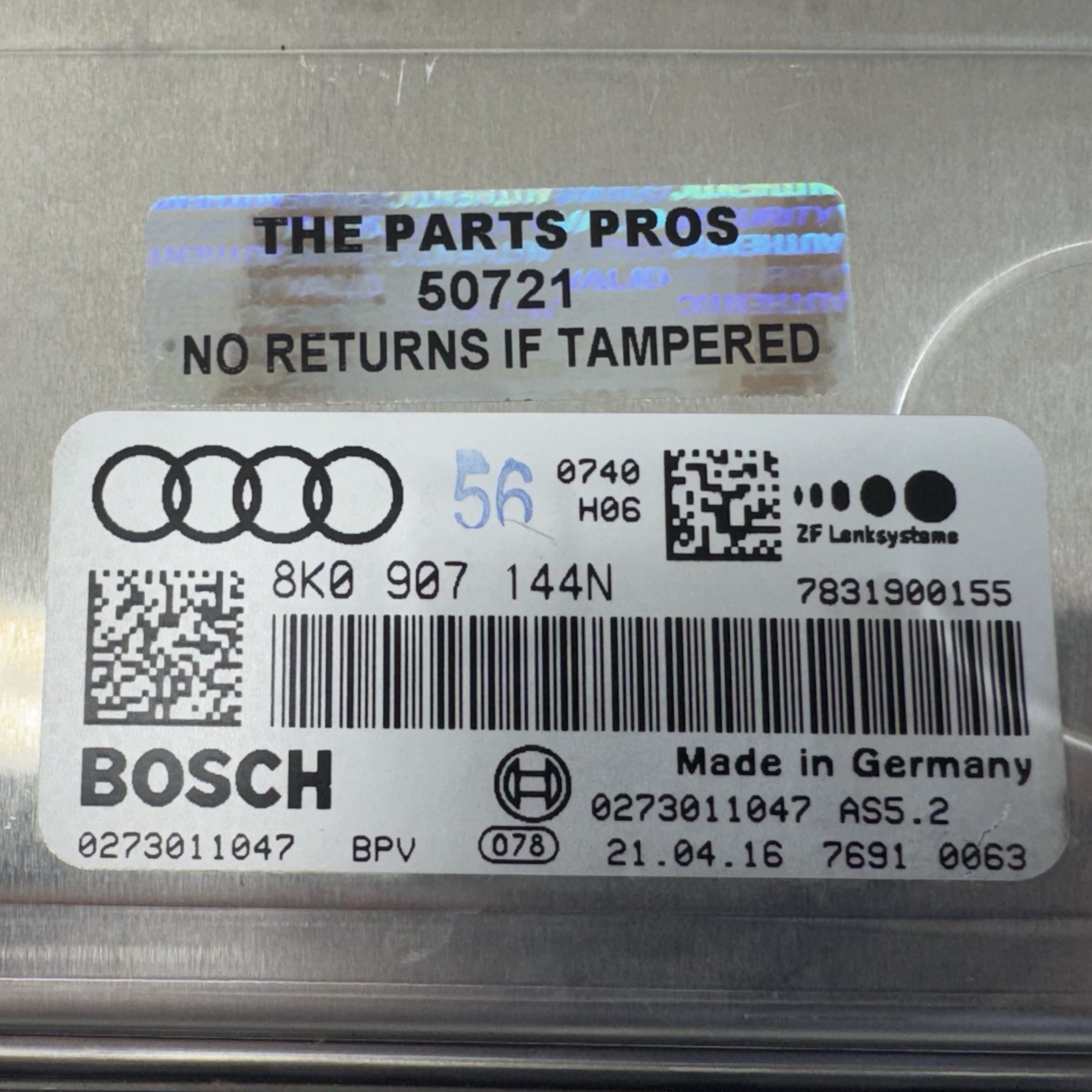 17-23 Audi R8 Dynamic Active Power Steering Control Module 8K0907144N OEM