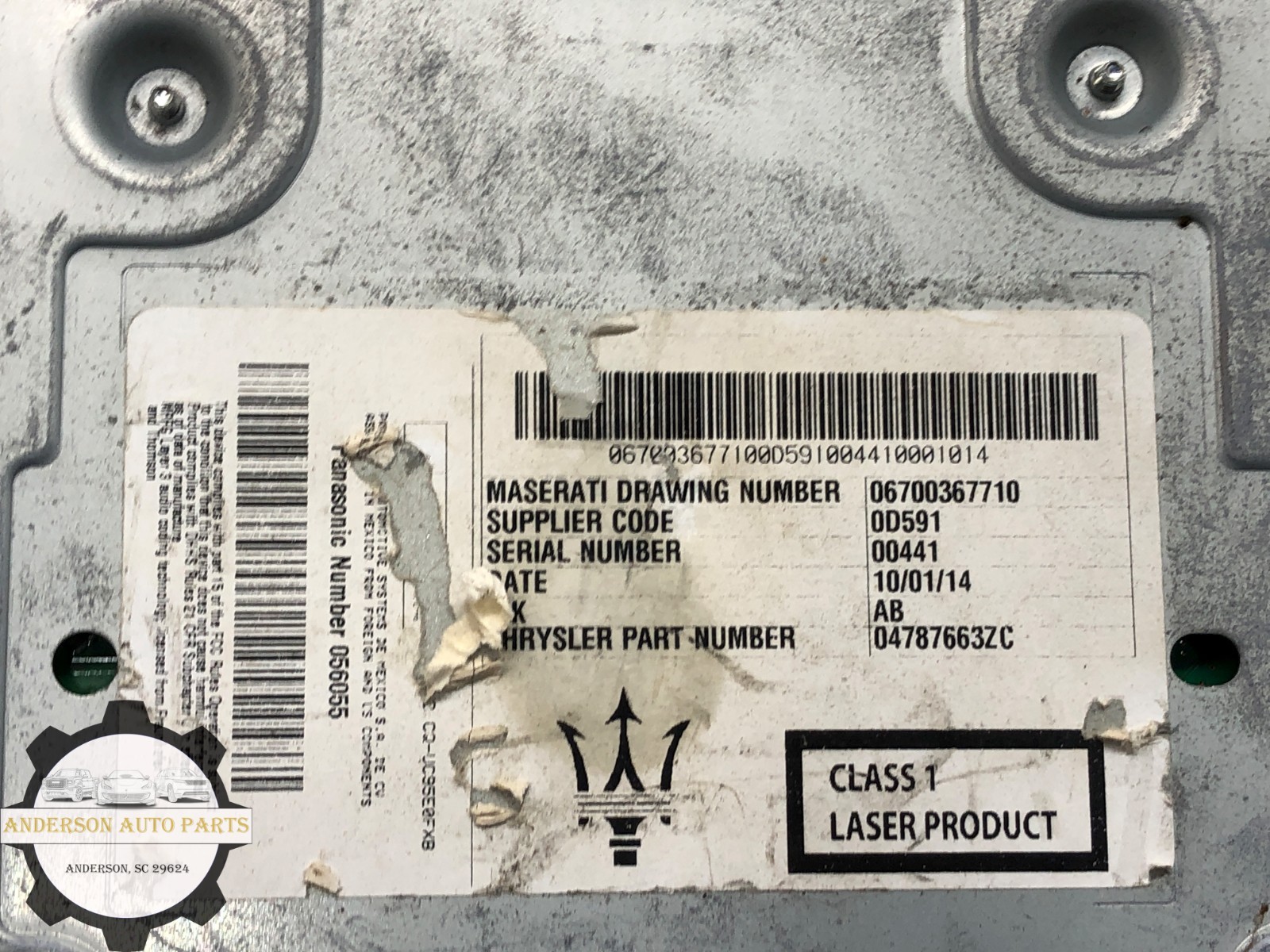 2014-2019 MASERATI GHIBLI RADIO AC HEATER CLIMATE CONTROL OEM #NOTE