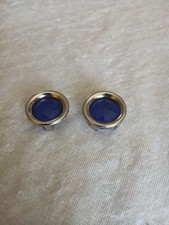 Blue Dots Tail Light Dot W Chrome Ring Bezel Chevrolet Ford Mopar Hot Rods