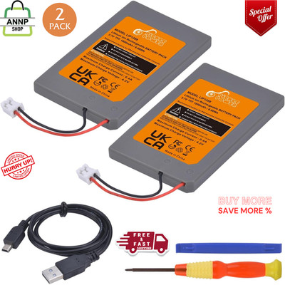 PS3 Controller Battery Replacement, 2 Pack LIP1359 Battery for Sony PlayStation