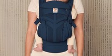 ergobaby Omni Breeze Baby Carrier, all in one, Softflex Mesh - Midnight Blue NEW