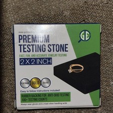 GTE Precious Metals Testing Stone Acid Scratch Test 2" x 2" Gold Silver Plat