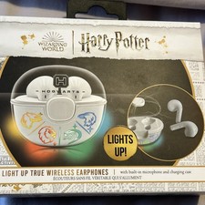 Harry Potter Auriculares Hogwarts Iluminados Verdaderos Inalámbricos Bluetooth Auriculares NUEVO