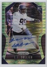 2019 Panini Prizm Rookies Neon Green Pulsar Prizm Auto LJ Collier #380 Auto nd3