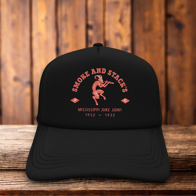 Smoke And Stack's Mississippi Juke Joint Mens Trucker Hat Black Sinners Movie