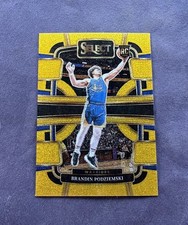 2023-24 Panini Select - Concourse Brandin Podziemski #93 Gold Glitter Prizm (RC)