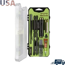 Rifle Cleaning Kit Aluminum Handle Brushes Patches Solvent Oil Gun Accessories