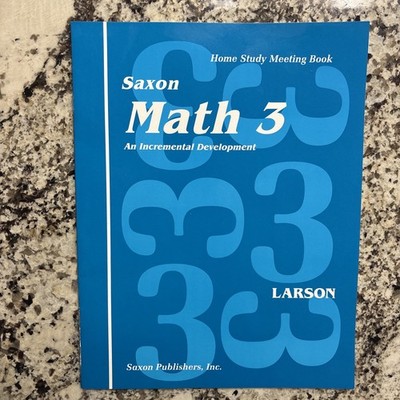 Saxon Math 3 Homeschool Student Meeting Book First Edition 3rd Grade