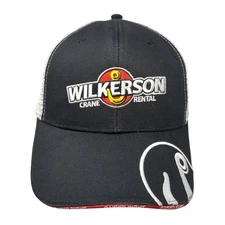 Wilkerson Crane Rental Strapback Trucker Hat Black One Size Adjustable Towsleys