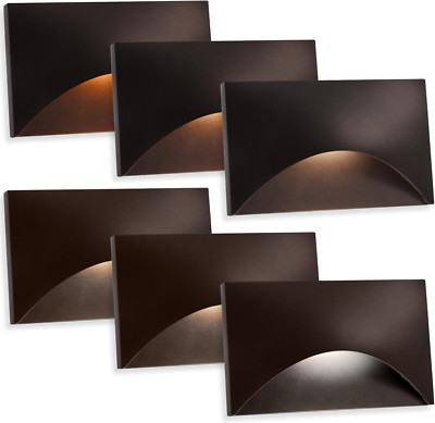 Energetic 5CCT Dimmable LED Step Lights, 6-Pack, Waterproof, CRI90, 120V