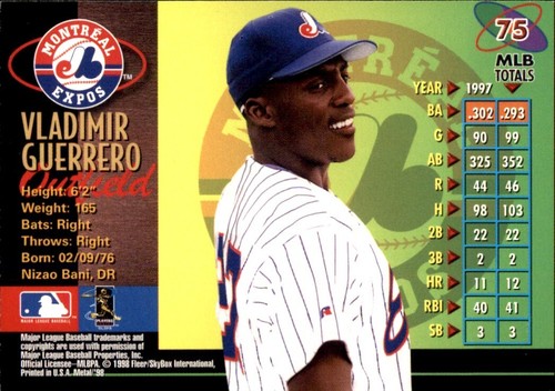 Vladimir Guerrero ⚾ Collection MLB AU CHOIX 1996 - 1999 EXPOSITIONS DE MONTRÉAL ⚾ SÉNATEUR - Photo 103 sur 203